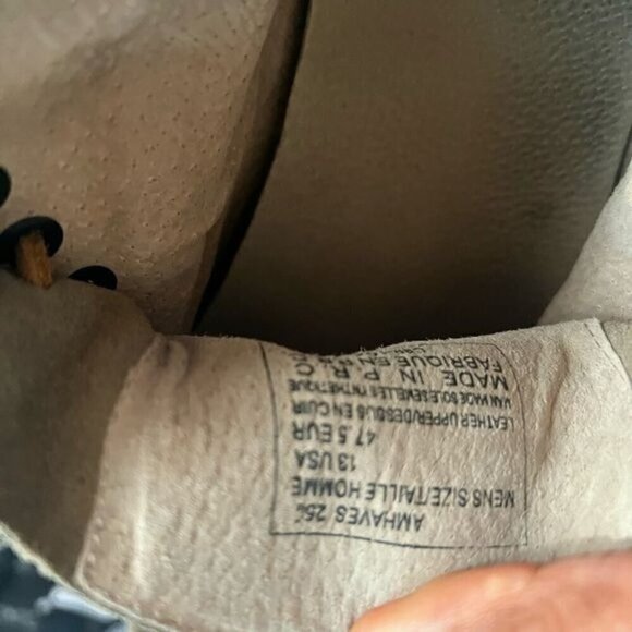 ANDREW MARC HAVEN CARIBOU/ WHITE/DK CYMBAL CHUKKA SUEDE LACE UP BOOT size 13 - Picture 7 of 9